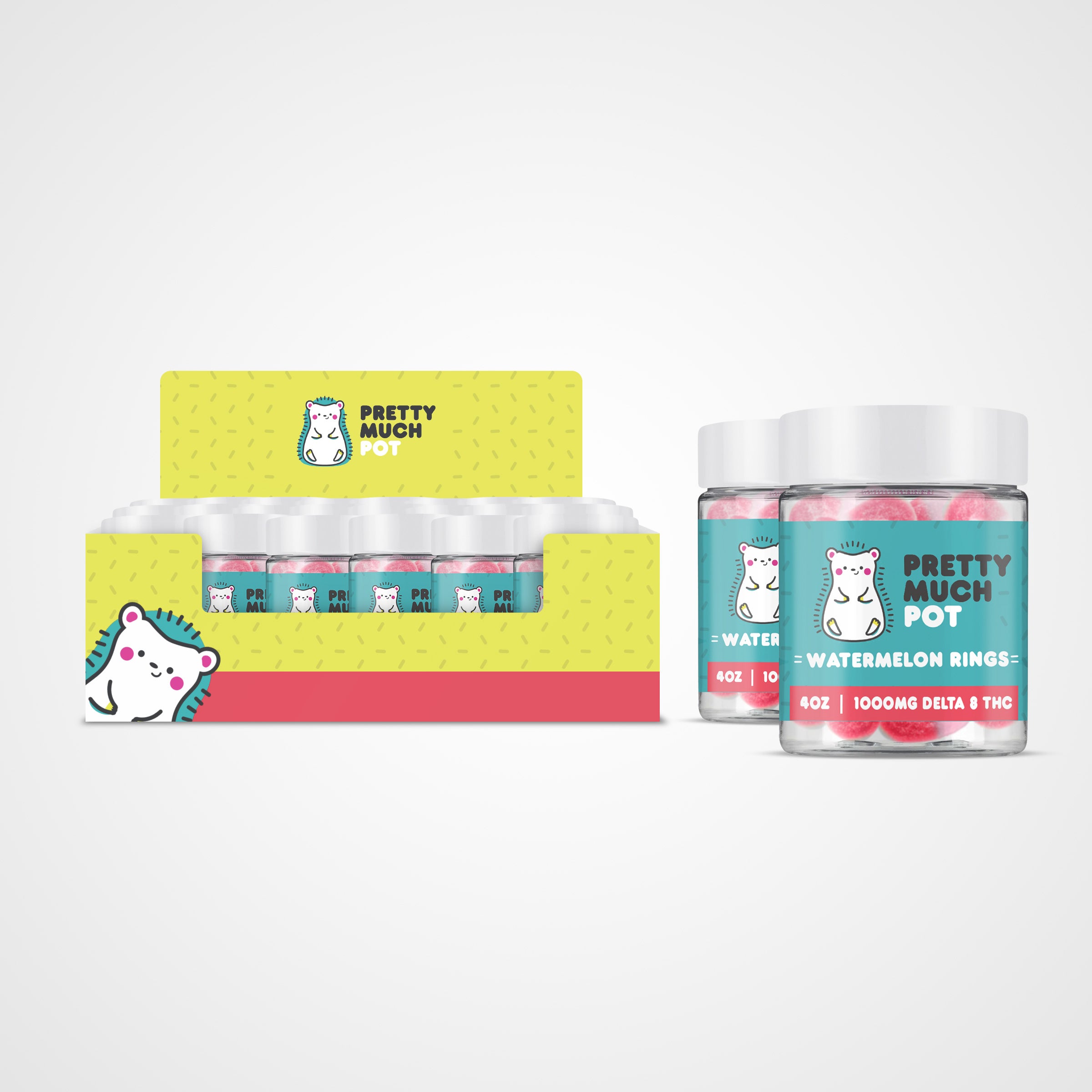 Delta 8 THC Watermelon Rings Case of 25