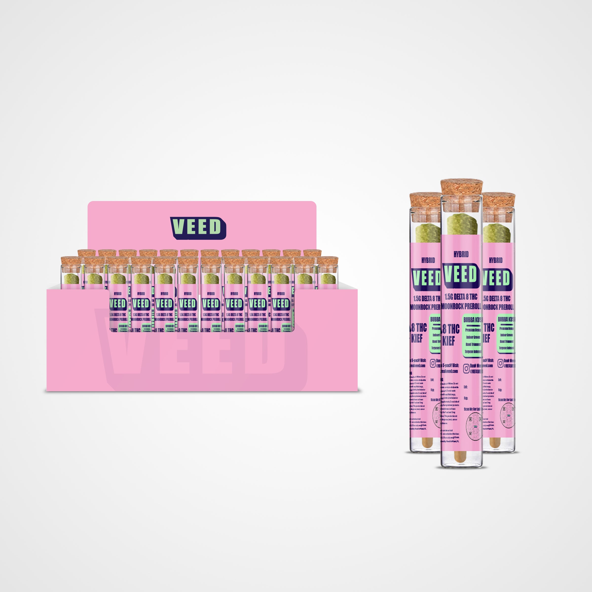 Delta 8 THC Moon Rock Preroll Case of 100