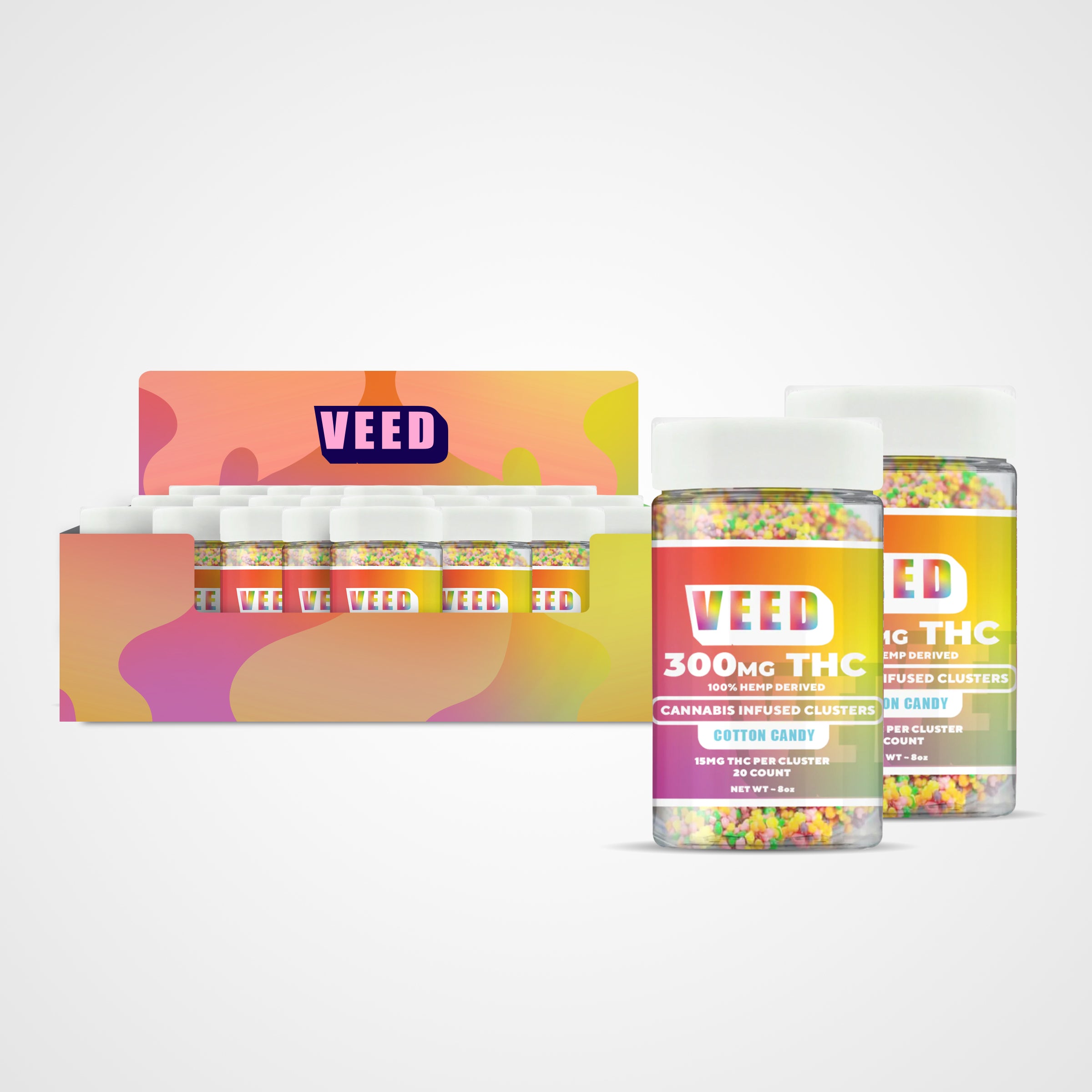 Delta 9 Nerd Clusters Case of 50 ($11/Jar)