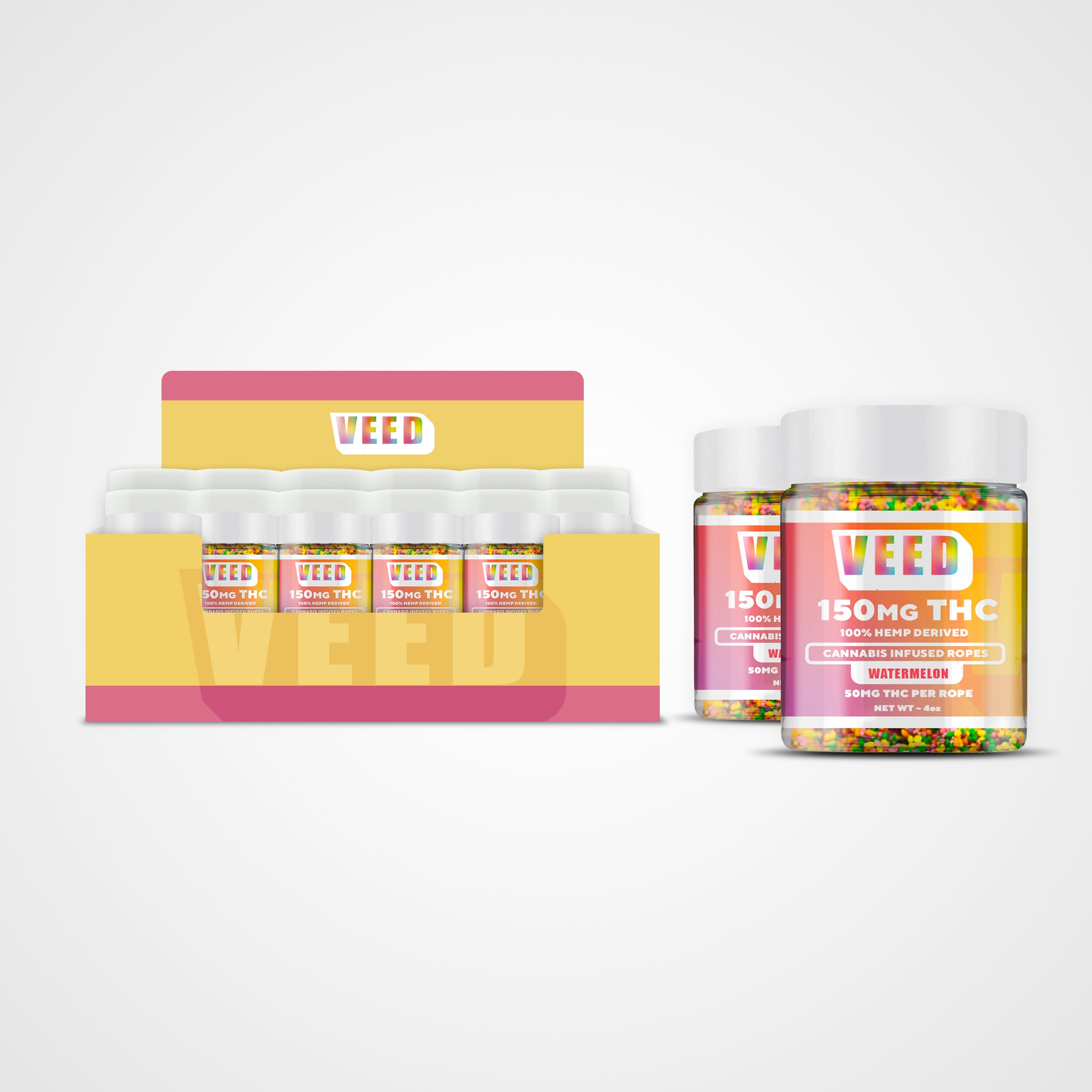 Delta 9 Nerd Ropes Case of 50 (Under $9.99/Jar)